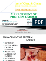 Divya - Recent Guidlines Inmanagement of Preterm Labour