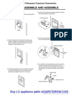 LG LRSC SxS Refrigerator Dispenser Disassembly