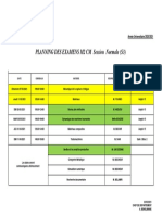 Planning Des Examens M2 CM Session Normale (S3) : Année Universitaire 2020/2021