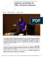 AMLO debe abandonar su burbuja de lisonjas_ Lilly Téllez; denuncia amenazas contra su hijo - Etcétera 05.10.2021