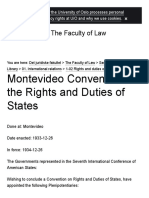 Montevideo Convention On The Rights and Duties of States - The Faculty of Law