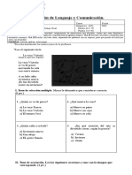 Evaluación de Lenguaje y Comunicación Unidad 5