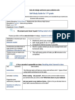 Self-Study Guide For 11 Grade: Guía de Trabajo Autónomo para Undécimo Año