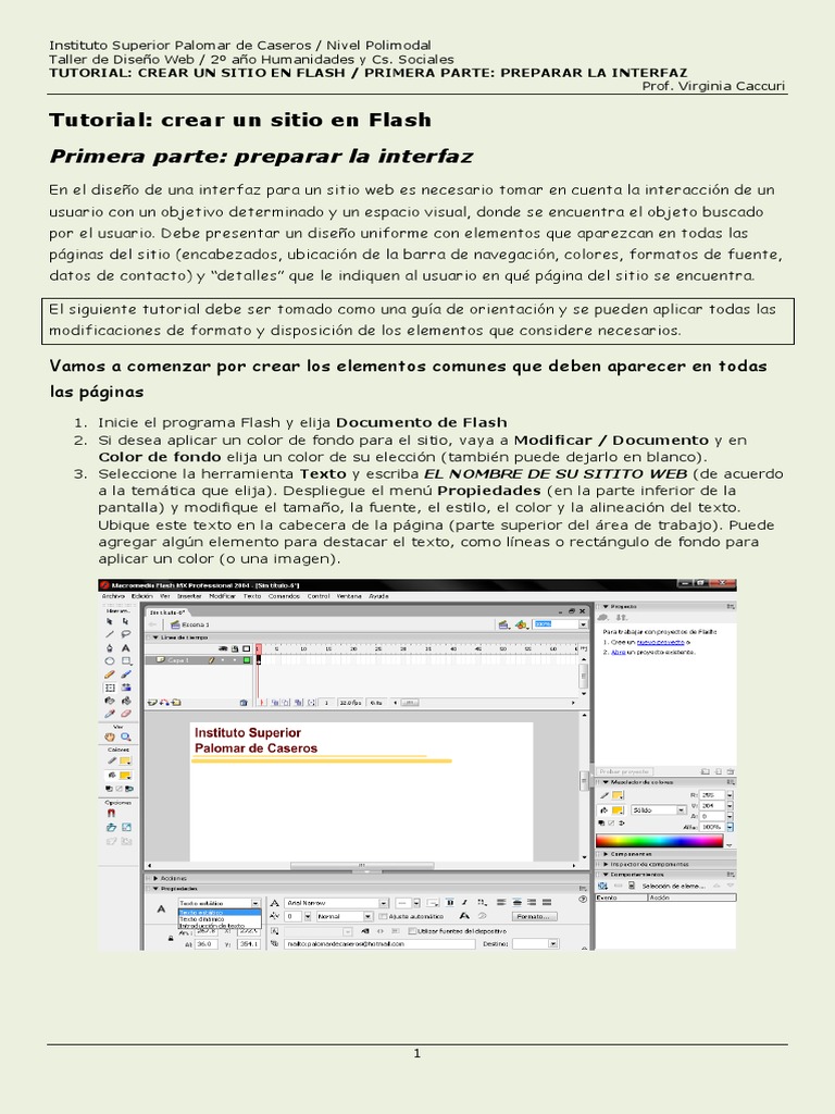 Crear Interfaz de Sitio Web en Flash | PDF | Red mundial | Internet y web