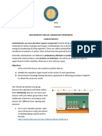 Biochemistry Virtual Laboratory Experiment: Carbohydrates