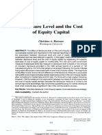 Botosan, 1997, Discl LVL and Cost of Eq Cap