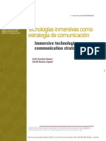 Tecnologias Inmersivas Como Estrategias de Comunicacion