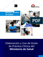 Nts 117 - 2015 Norma Para Elaboracion de Guias de Practica Clinica