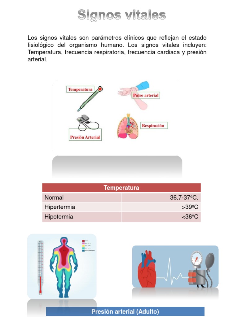 Signos Vitales: Valores Normales y Anomalías | PDF | Salud y bienestar