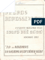 Grupo Ade Dudu Pesquisa Negros Homossexuais Novembro de 1981 Watermark