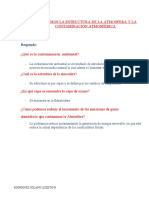 Explicamos La Estructura de La Atmosfera y La Contaminación