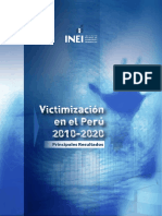 Victimización en El Perú 2010 - 2020