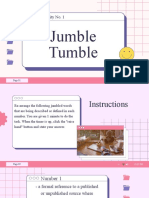 Activity No. 1: Jumble Tumble