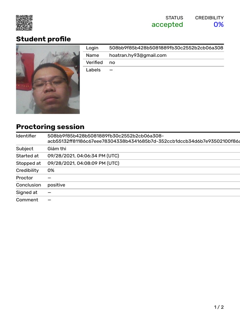 Student Proctoring Session Report | PDF | Software | Computing