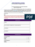 2022 Government of Ireland Postgraduate Scholarship Programme Indicative Referee Form