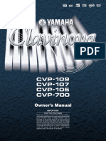 Clavinova CVP-109 Manual (VGA LCD, No-Color, NoTouch) (UK)