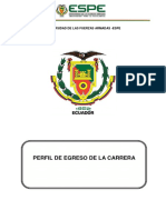 Perfil de Egreso de La Carrera