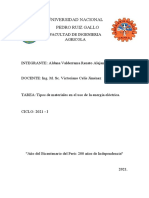 Tipos de Materiales en El Uso de La Energía Eléctrica