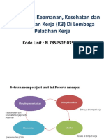 Menerapkan K3 Di Lembaga Pelatihan Kerja