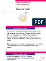 General Physics III Part A: Electricity: Gauss' Law