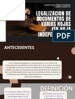 Legalizacion de Documentos de Varias Hojas (En Hoja Independiente)