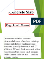 Concrete Slab: Engr. Lito I. Mauro