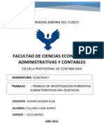 RECOPILACION DE INFORMACION CARACTERISTICAS DEL QUECHUA (1)