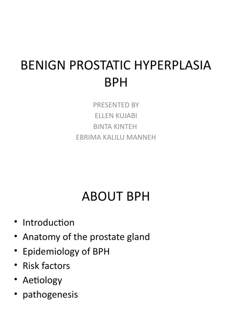 Understanding Benign Prostatic Hyperplasia | PDF | Prostate | Medical ...