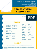 Học Viện Đào Tạo Quốc Tế Ani: Pronunciation Lesson 1: Ipa
