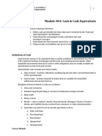 Week 4 - Lesson 4 Cash and Cash Equivalents