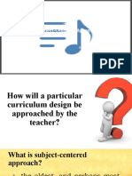 2.2 Subject-Centered Approach: Approaches To Curriculum Design