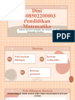 Dini, Pendidikan Matematika, 3A Barisan Dan Deret Aritmatika Dan Geometri, Matematika Sekolah 2