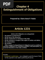 Extinguishment of Obligations: Prepared By: Claire Anne P. Rubio