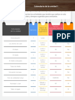 Calendario de La Unidad 1