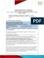 Guía de Actividades y Rúbrica de Evaluación - Unidad 1 - Tarea 1 - Especificidad de La Gerencia Pública, Política y Organizaciones Públicas