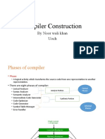 Compiler Construction: by Noor Wali Khan Uoch