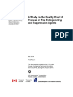 A Study On The Quality Control Process of Fire Extinguishing and Suppression Agents