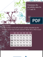 Determines The Divisibility Rules For 2, 5