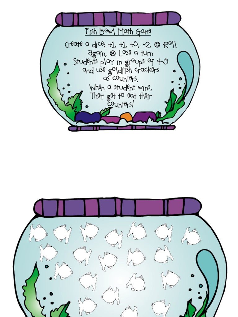 Fish Bowl Math Game PDF