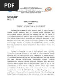 Group 1 Reflection Paper