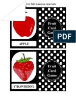 Fruit Memory Card - Game