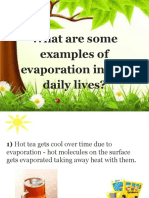 Examples of Evaporation in Our Daily Lives