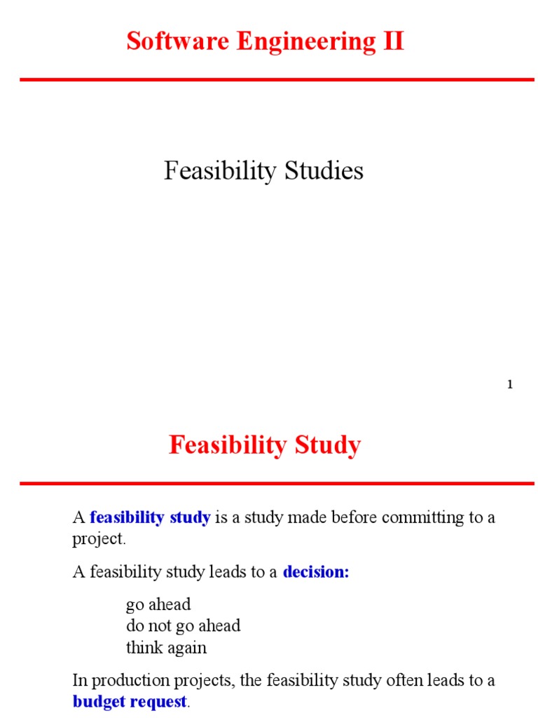 Software Engineering Feasibility Studies | PDF | Feasibility Study | System