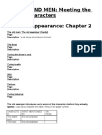 OF MICE AND MEN: Meeting The Other Characters Order of Appearance: Chapter 2