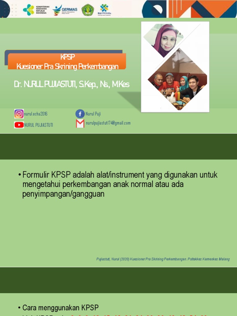 KPSP: Panduan Skrining Perkembangan Anak | PDF