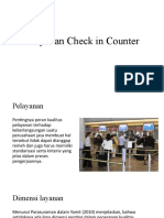 Pelayanan Check in Counter