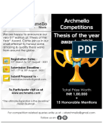 Archmello - Thesis of The Year Award - Brief