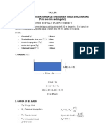 Taller de Diseño de Poza Disipadorra de Energia en Caidas Inclinadas.