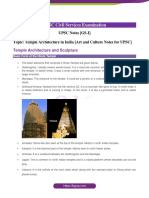 Temple Architecture in India Art and Culture Notes for UPSC