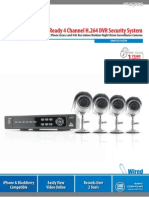 Web Ready 4 Channel H.264 DVR Security System: Specifications